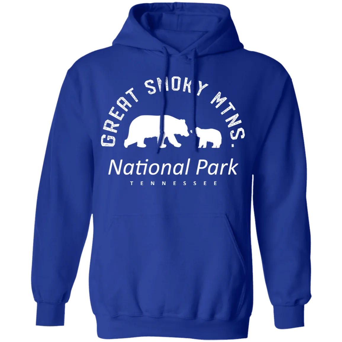 Great Smoky Mtns (White) - Pullover Hoodie