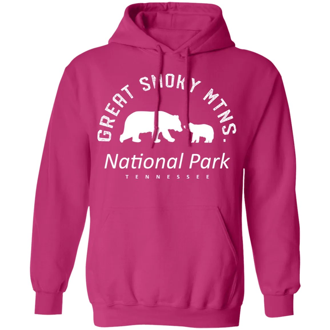 Great Smoky Mtns (White) - Pullover Hoodie