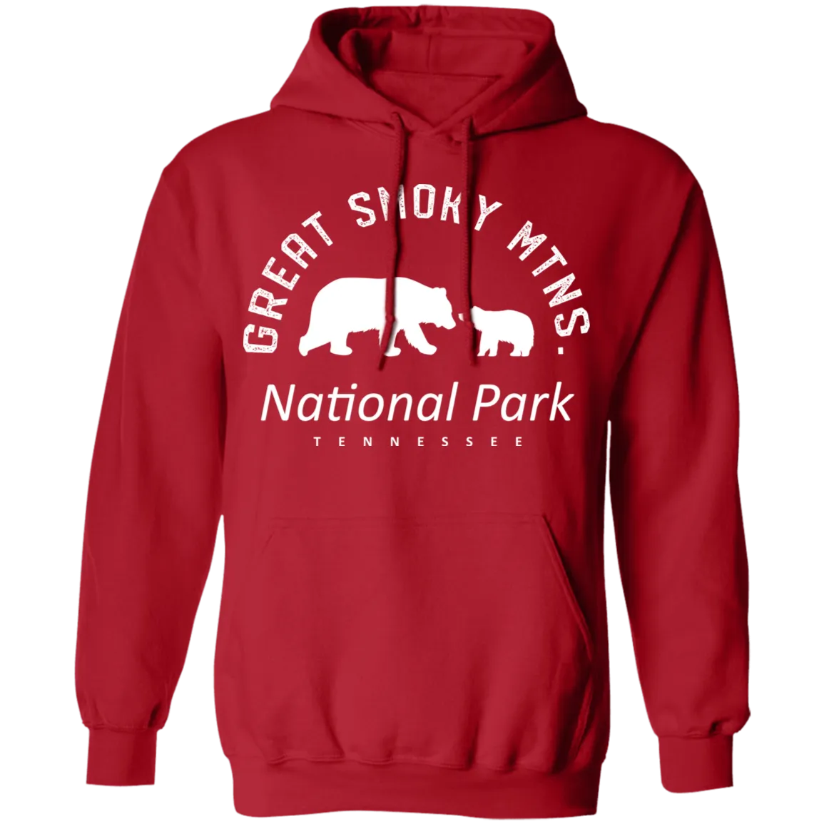 Great Smoky Mtns (White) - Pullover Hoodie