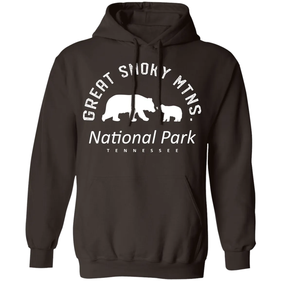 Great Smoky Mtns (White) - Pullover Hoodie