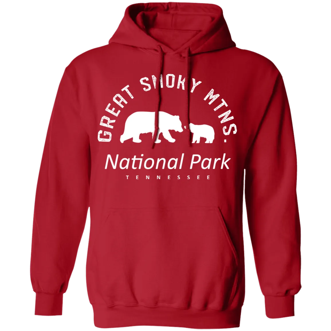 Great Smoky Mtns (White) - Pullover Hoodie