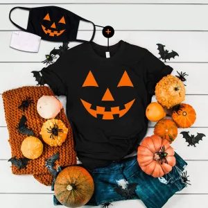 Halloween Printed T-shirt 2-Piece Set A