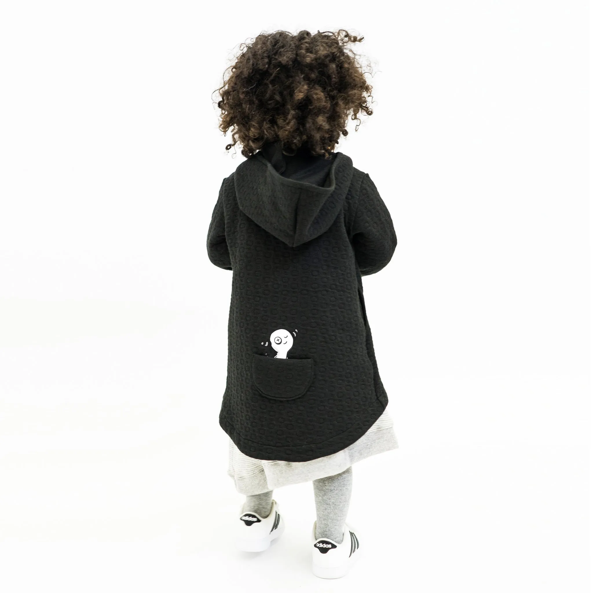 Hi-Lo Quilted Hoodie