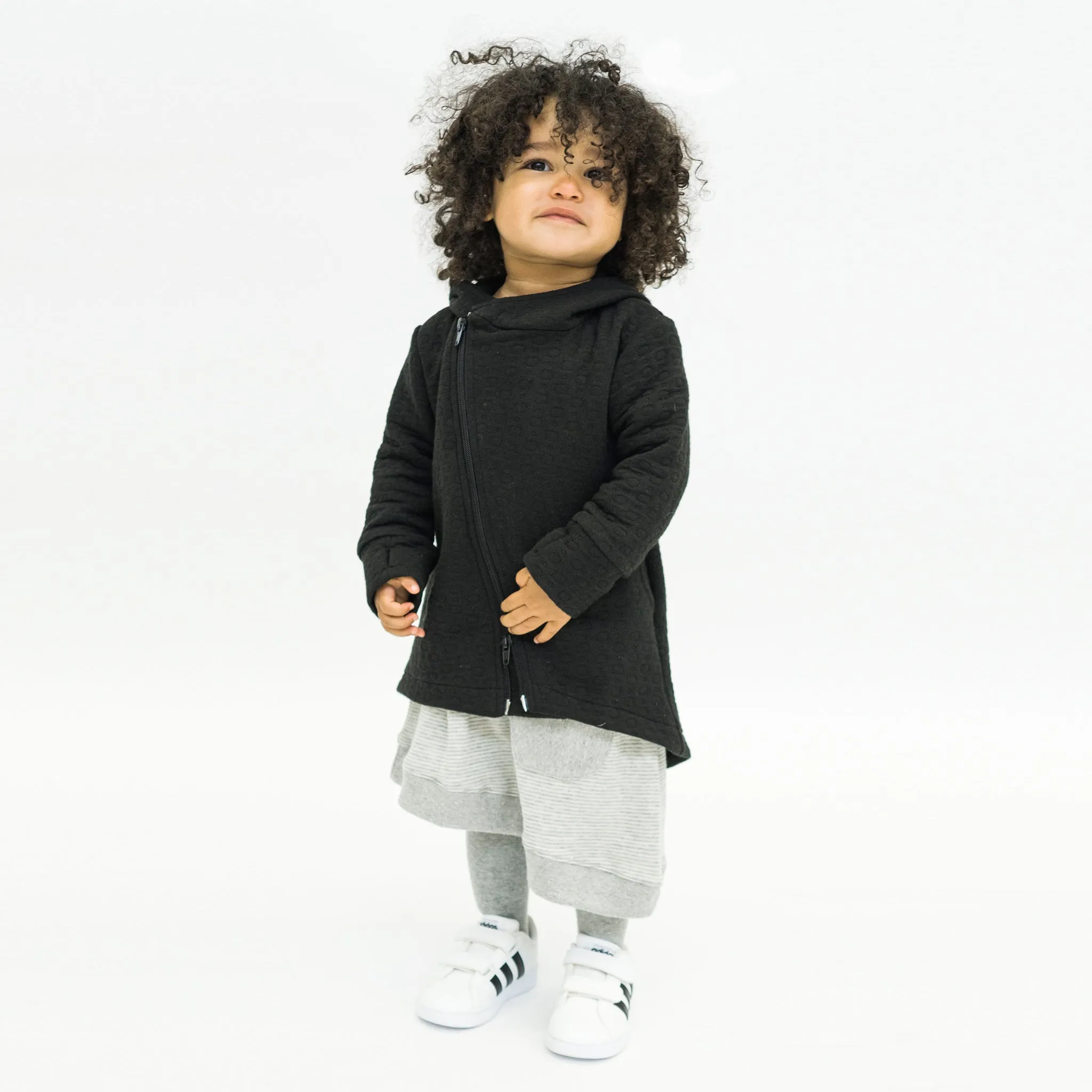 Hi-Lo Quilted Hoodie