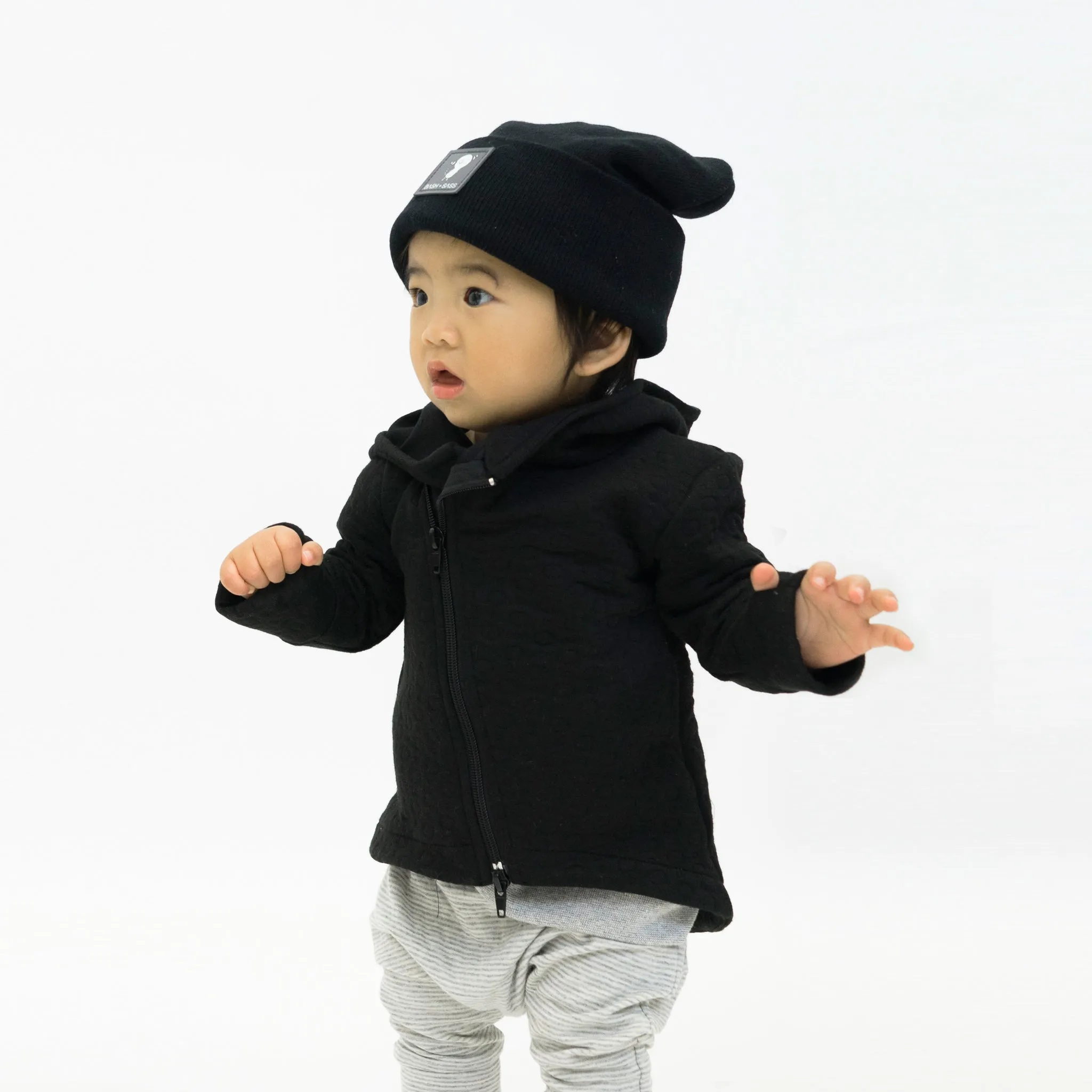 Hi-Lo Quilted Hoodie