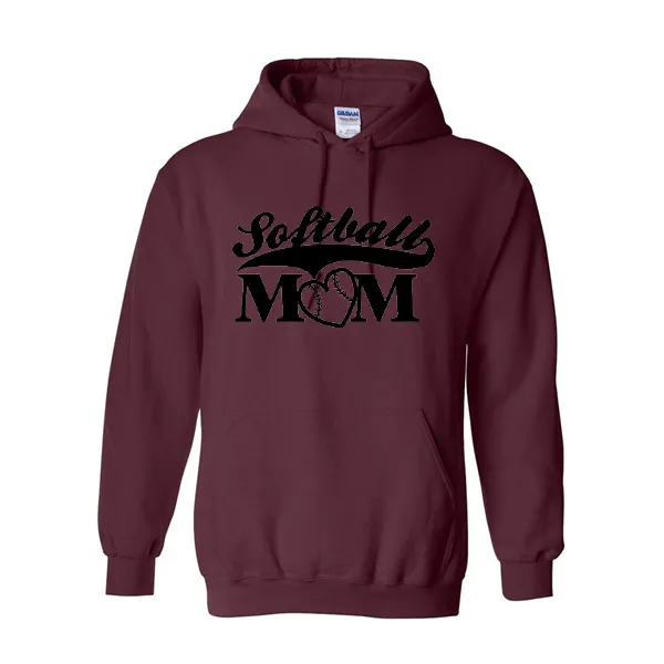 Hoodies Softball Mom