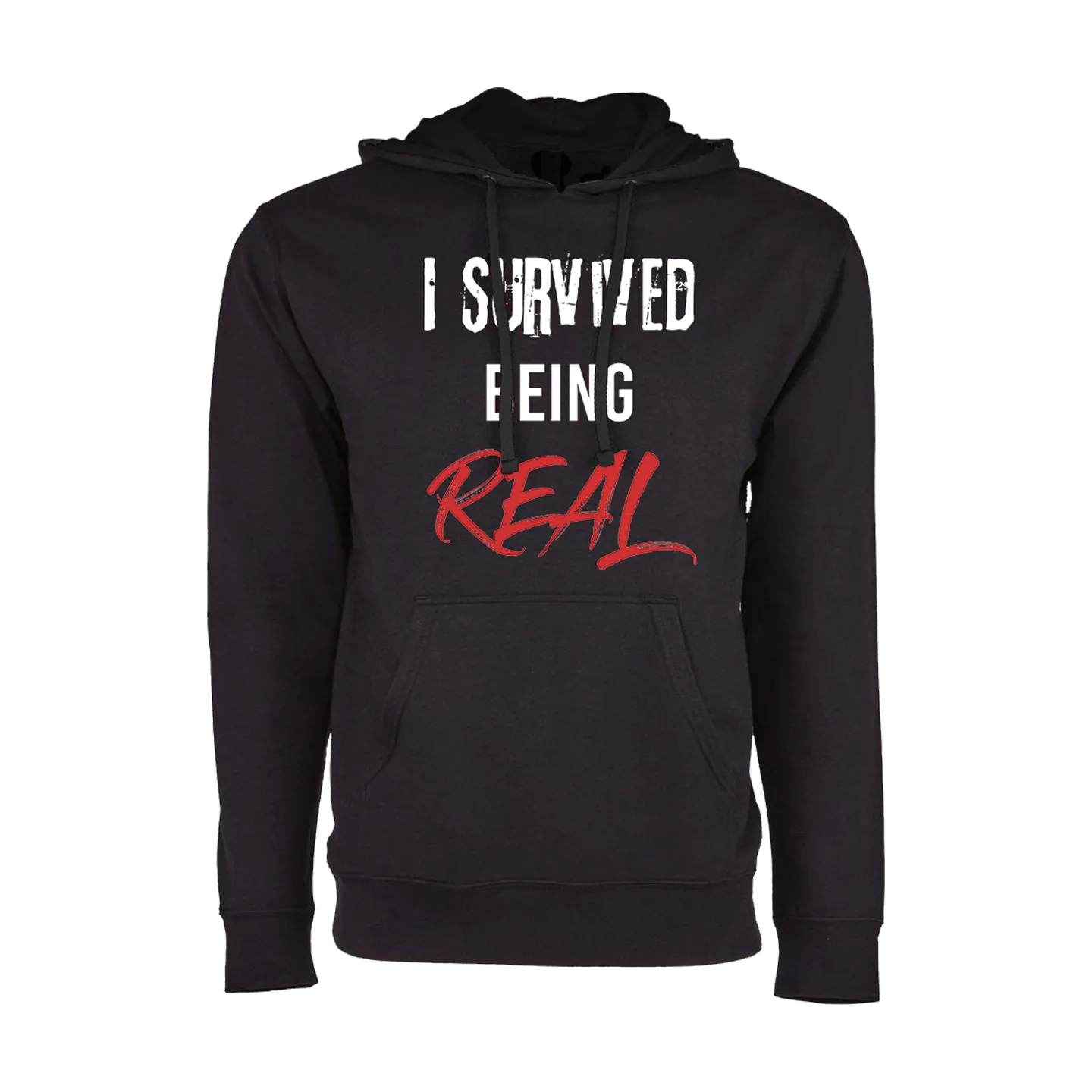 I Survived Being Real Classic Hoodie (Black)
