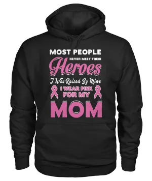 I Wear Pink For My Mom Hoodies and Sweatshirts