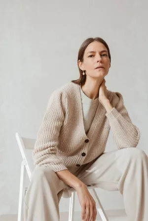 Indi & Cold Short V-Neck Cardigan