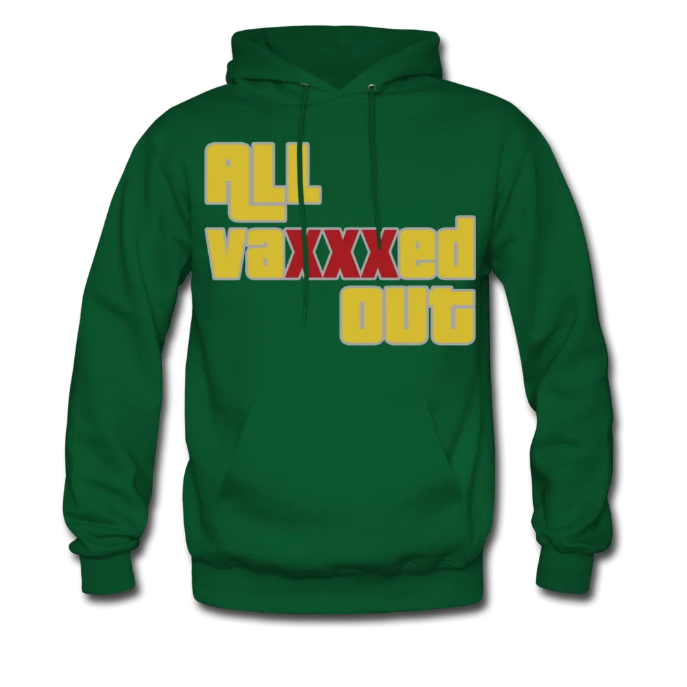 Kangaroo Pocket Hoodies "ALL VAXXXED OUT"