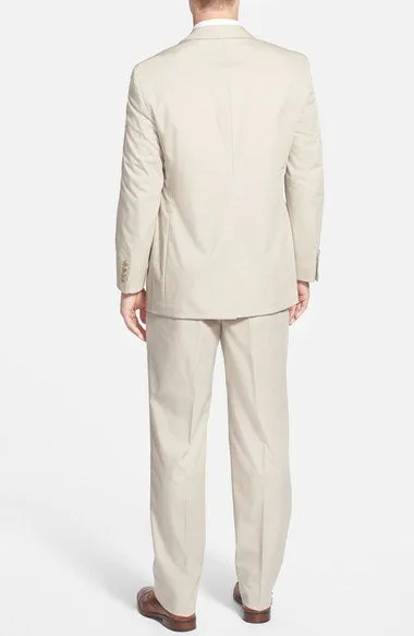 Kroon Iron's Oyster Poplin Two-Button Center-Vent Suit Lined