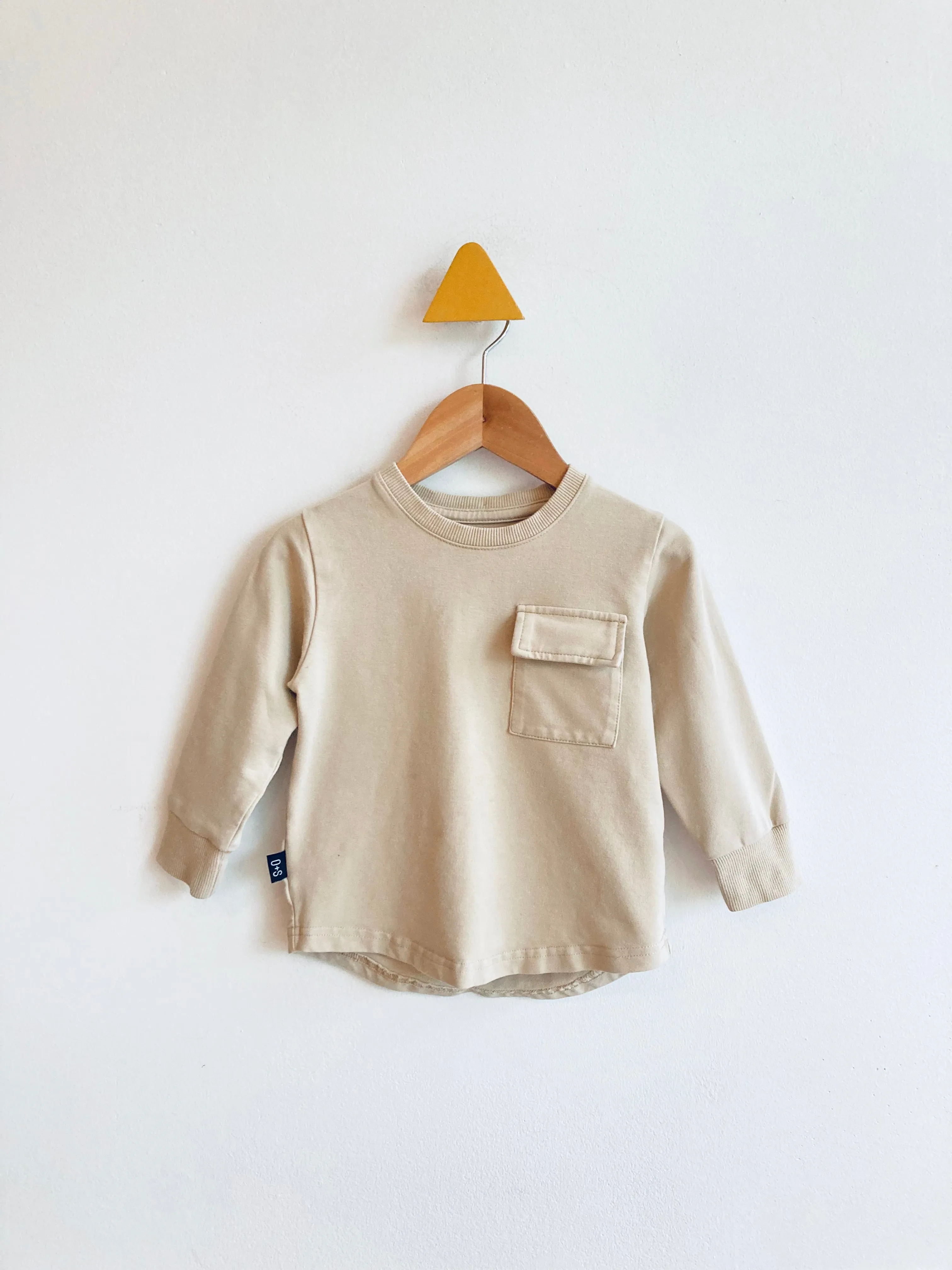 Lightweight Pocket Sweatshirt (faded marks near centre) // 18-24M