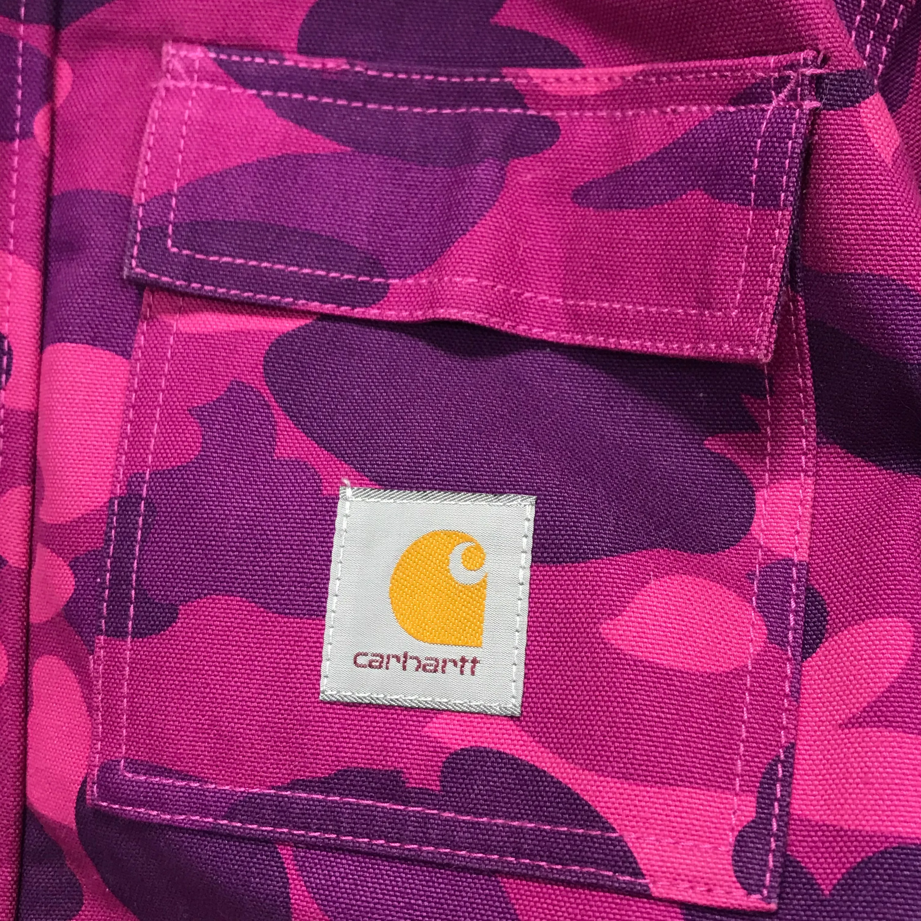 [M] A Bathing Ape Bape Carhartt N-3B Color Camo Jacket Purple