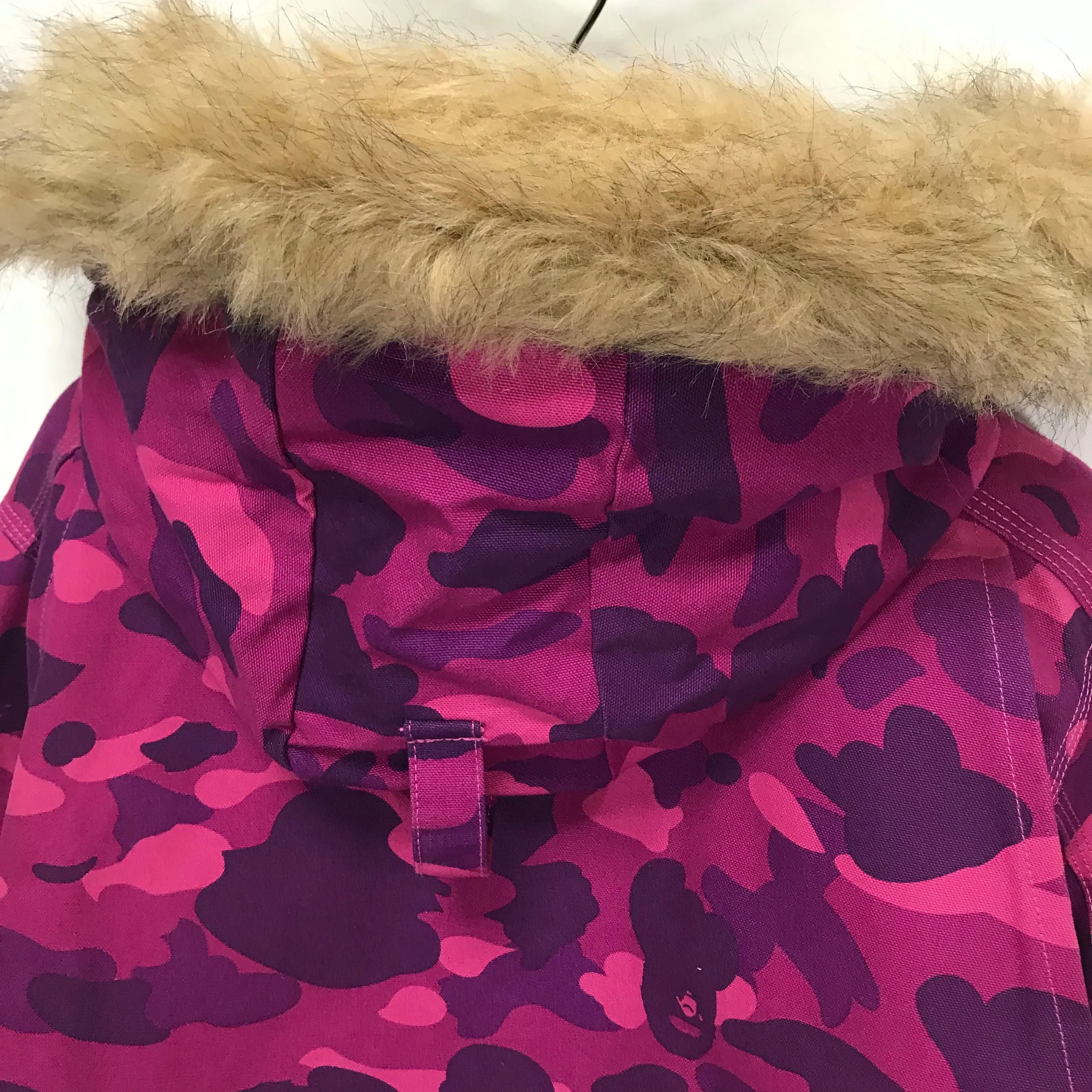 [M] A Bathing Ape Bape Carhartt N-3B Color Camo Jacket Purple