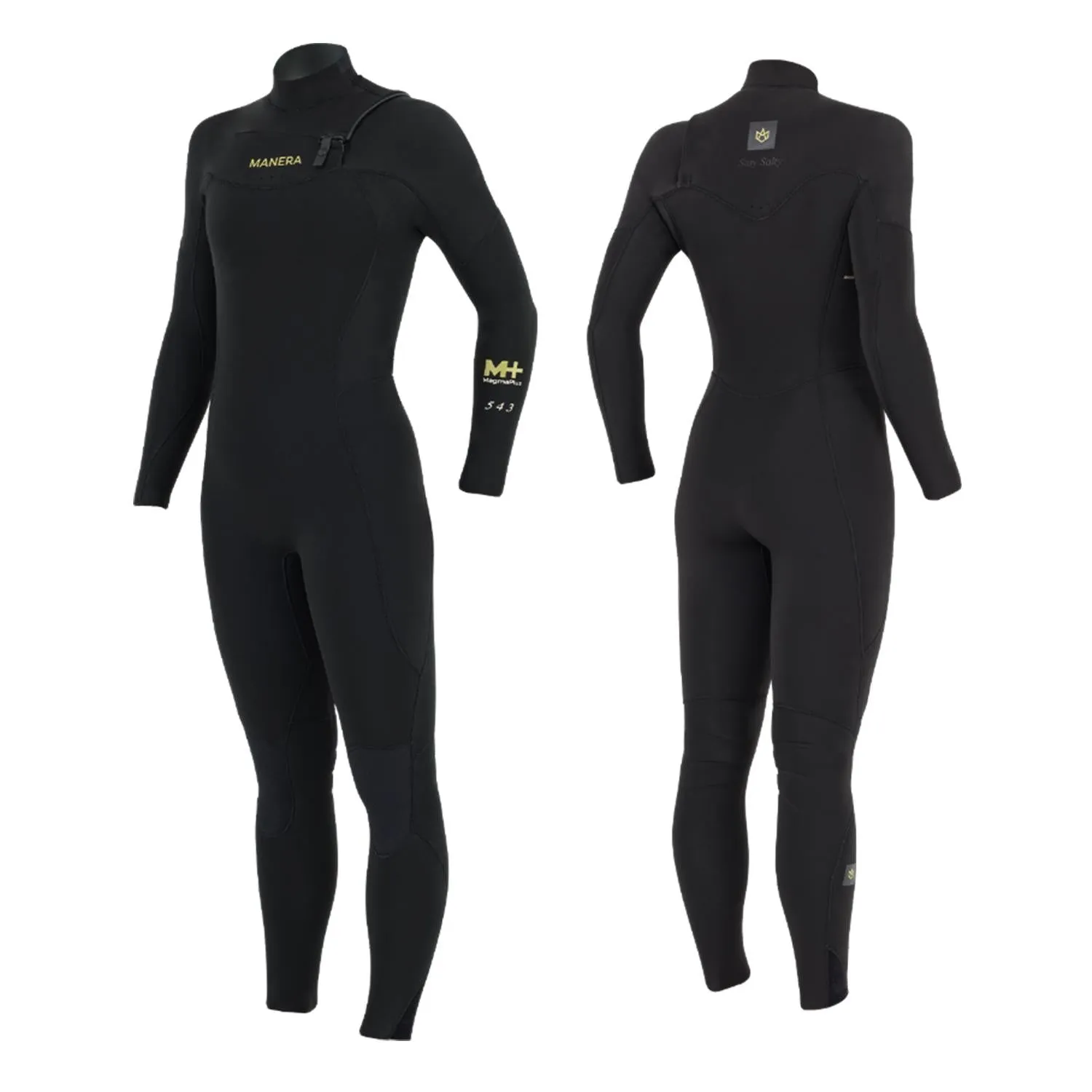 Manera Magma Women 5/4/3 Front Zip Black