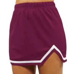 Maroon & White V-Cut Tailgate Skirt