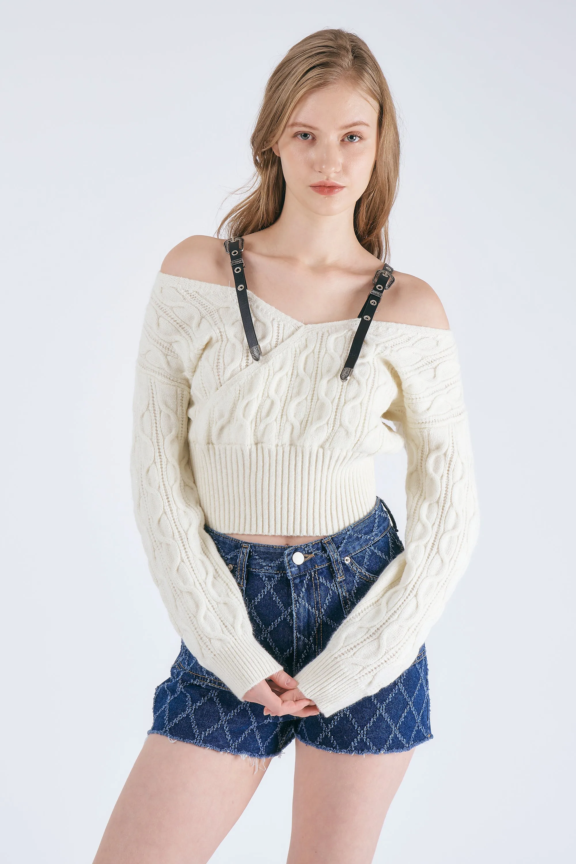 Maya Shoulder Strap Sweater