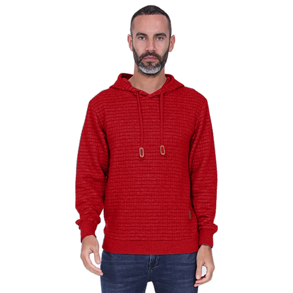 Men's Overhead Textured Hoodie - Charcoal
