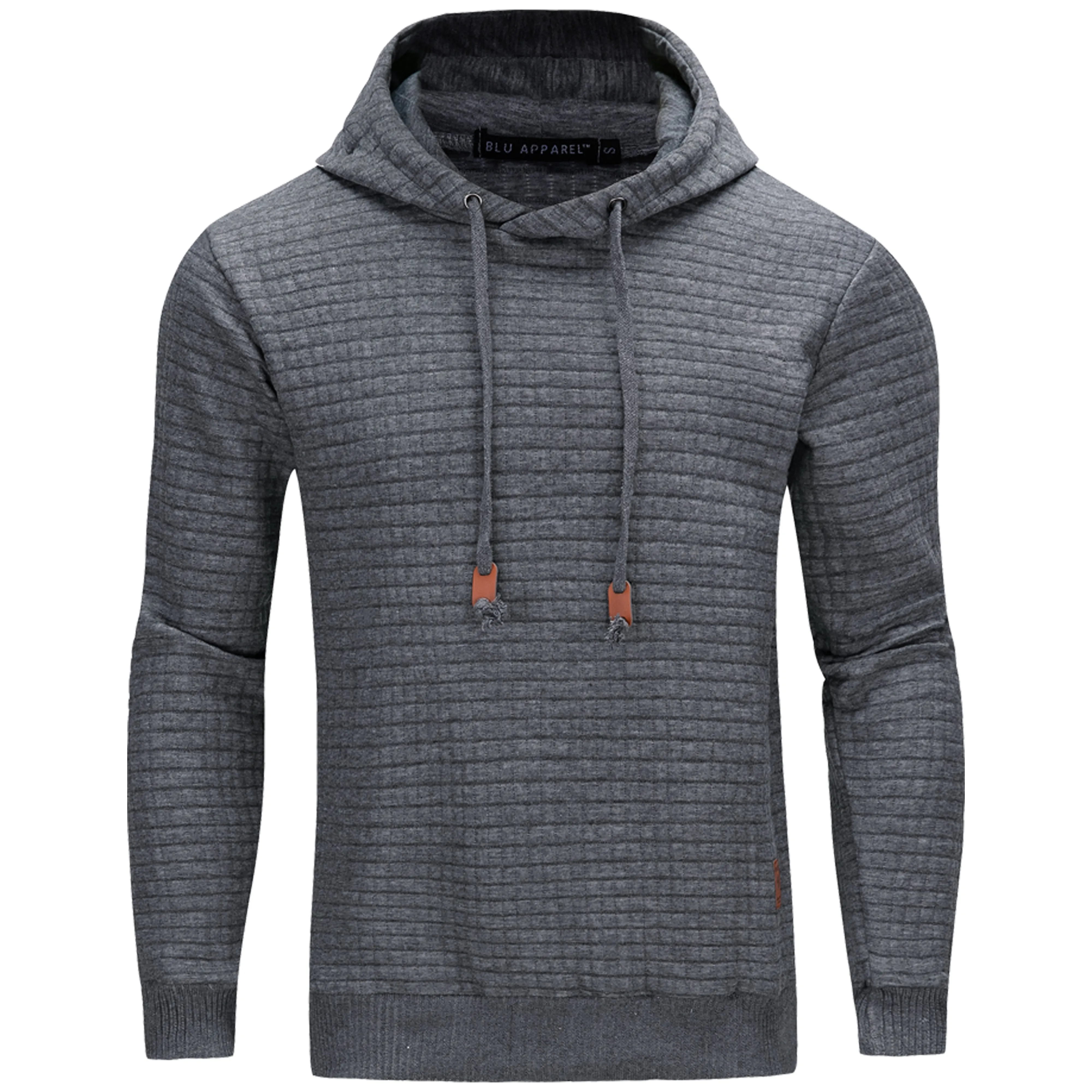 Men's Overhead Textured Hoodie - Charcoal