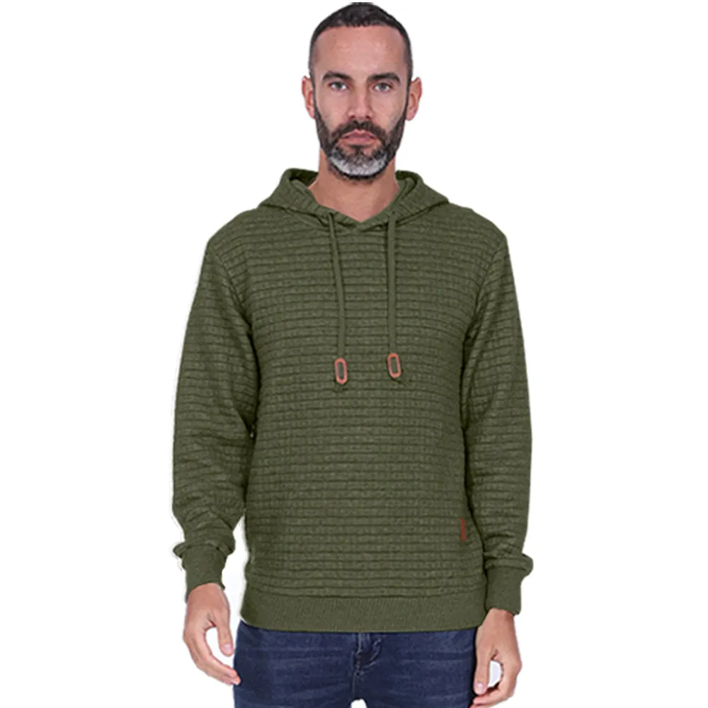 Men's Overhead Textured Hoodie - Charcoal