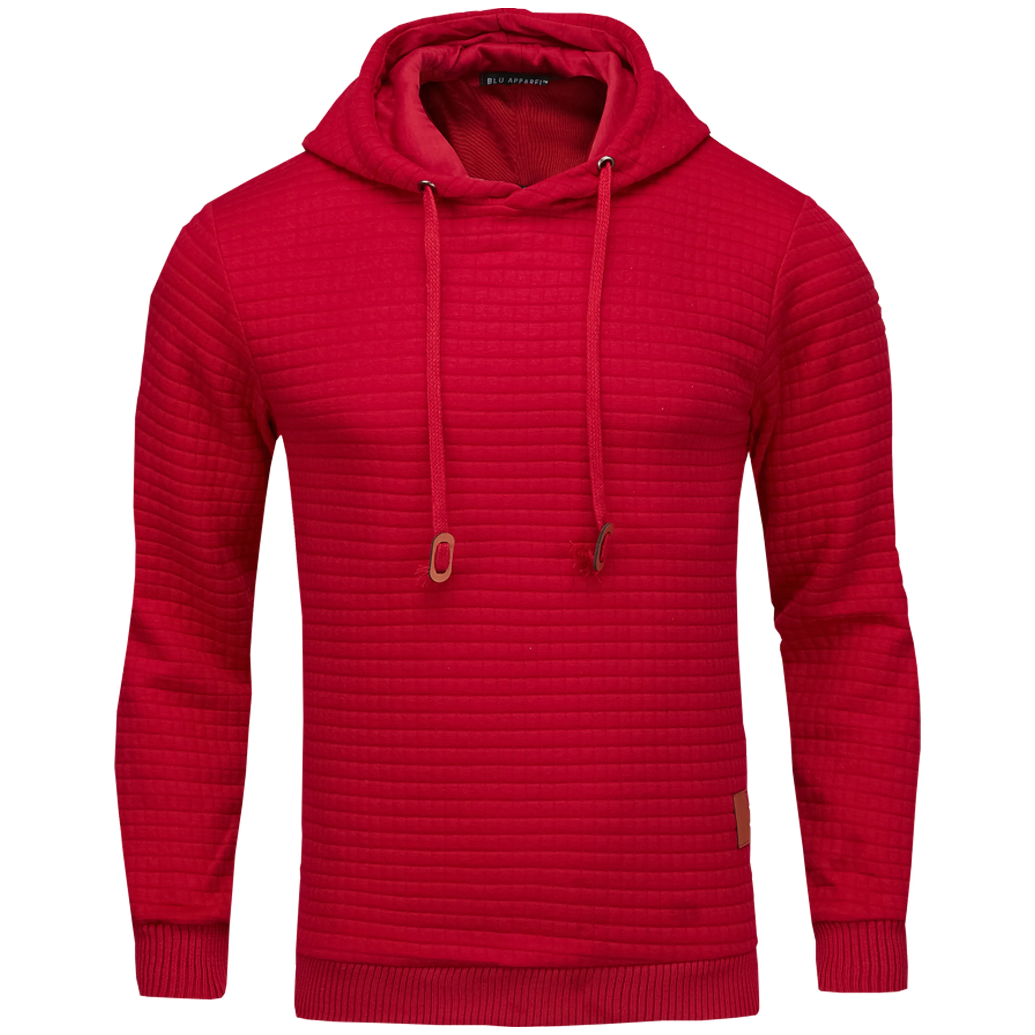 Men's Overhead Textured Hoodie - Charcoal