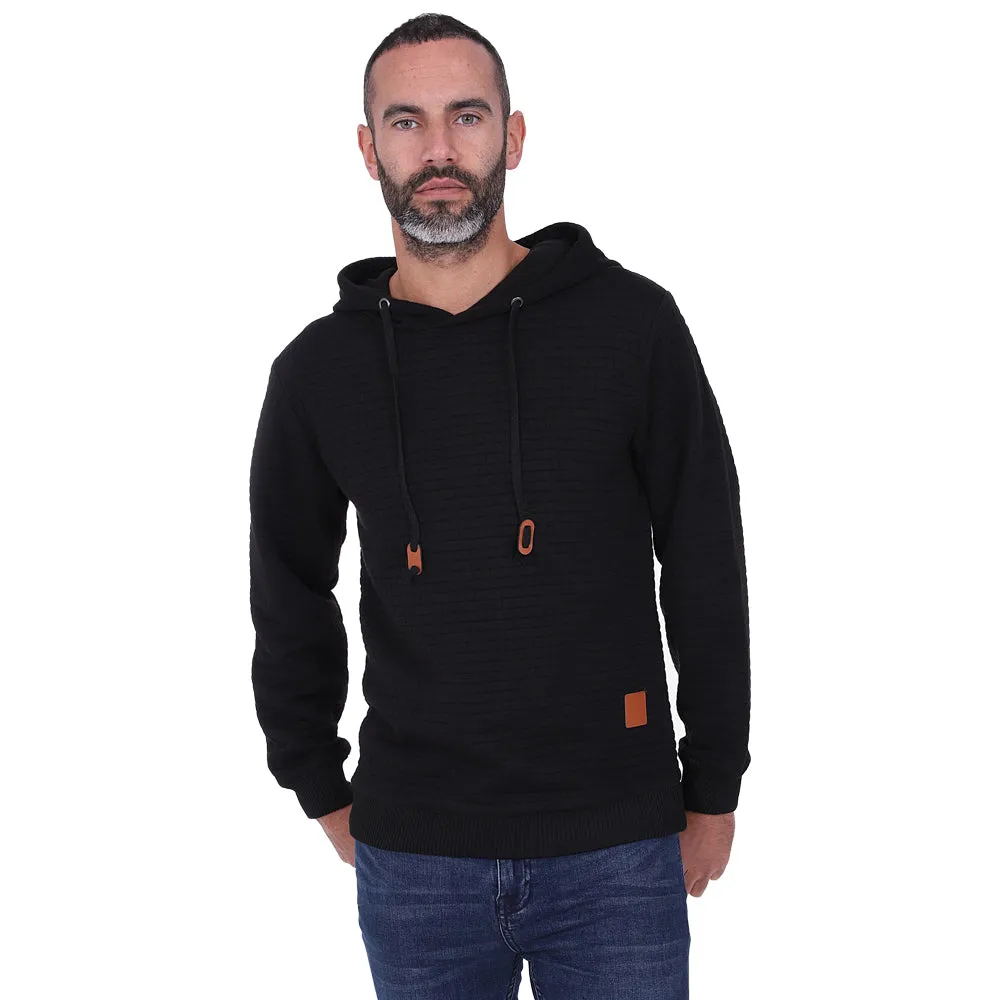 Men's Overhead Textured Hoodie - Charcoal