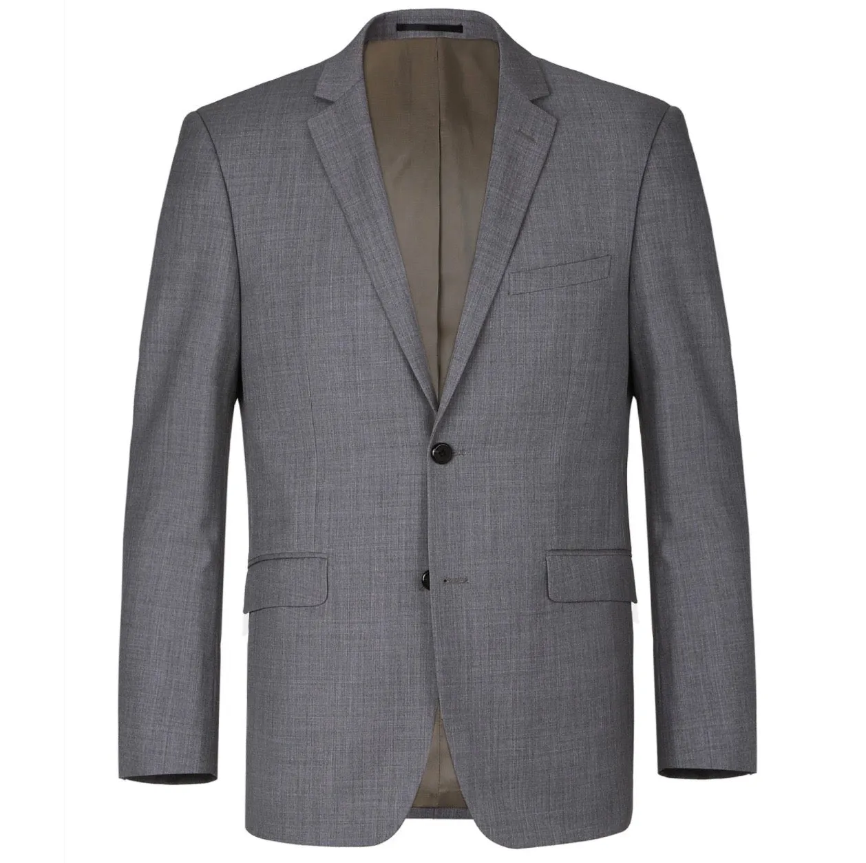 Men's Renoir Two Piece Gray Wool Suit Classic Fit