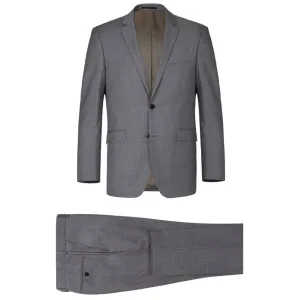Men's Renoir Two Piece Gray Wool Suit Classic Fit
