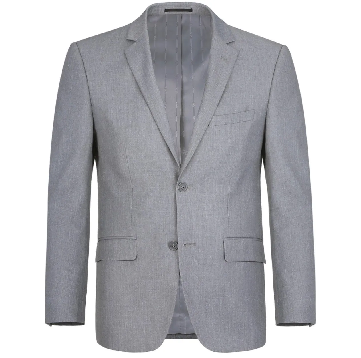 Men's Renoir Two Piece Silver Classic Fit Suit