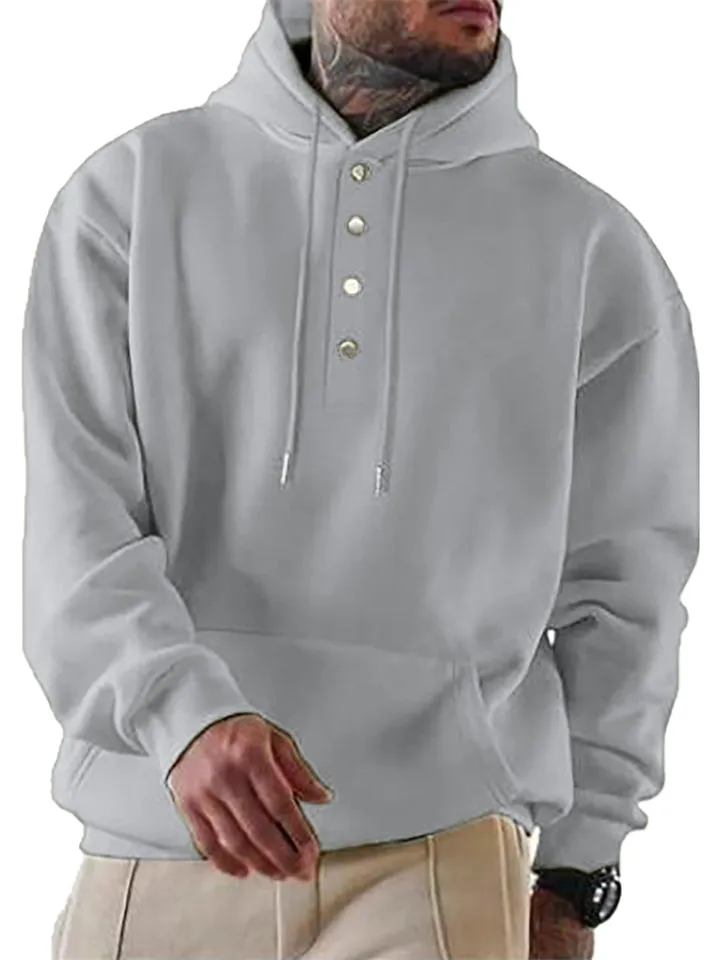 Men's Sports Daily Wear Pocket Oversized Hoodies