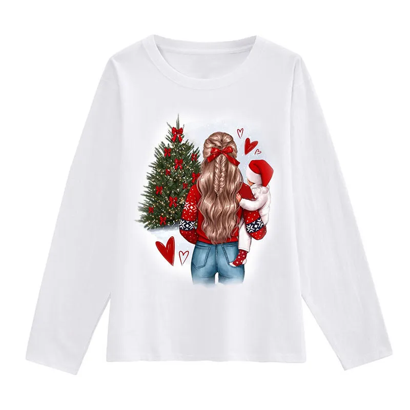 Merry Christmas Women White T-Shirt G