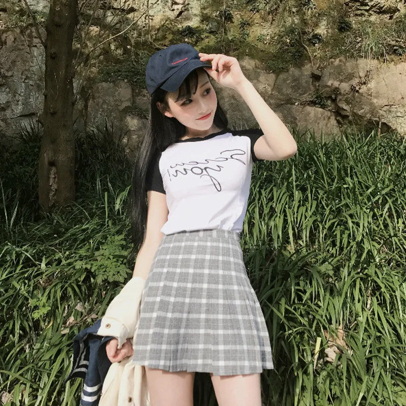 [@milkiiprincess] "PLAID" SKIRT W010335REVIEW