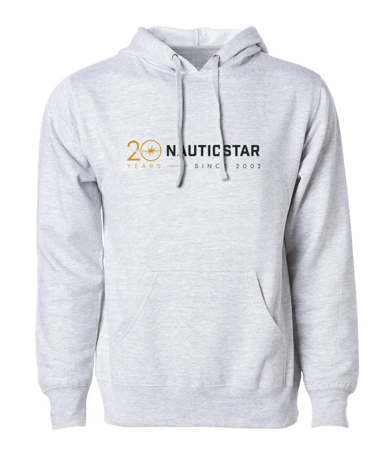 NauticStar 20th Men's Hooded Sweatshirt - Grey