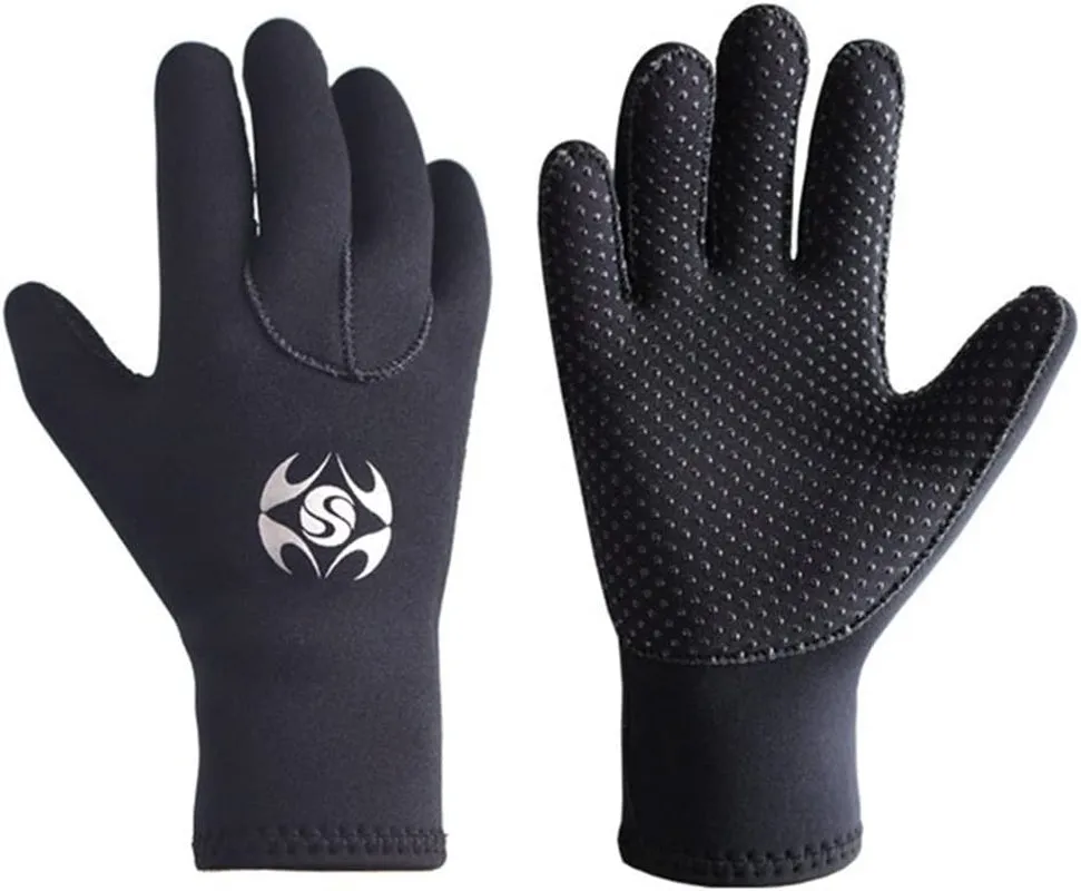 Neoprene Gloves Scuba Diving Gloves Wetsuit Dive Gloves for Men Women Kids, 3MM 5MM Flexible anti Slip Thermal Five Finger Surfing Glove for Spearfishing Paddling Kayaking Swimming