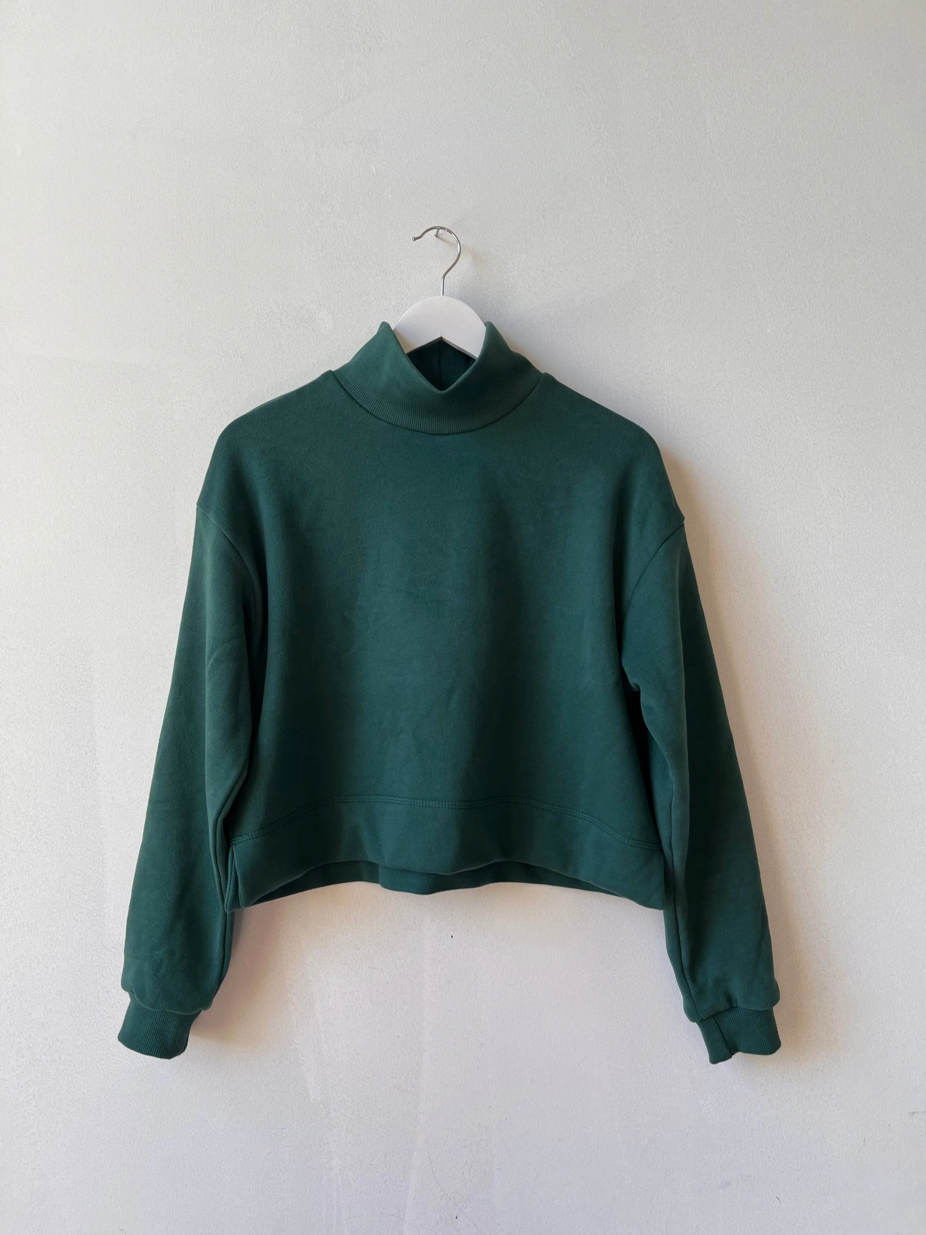 Nuage high neck sweatshirt- Pine