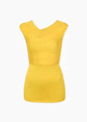 Paris - Pleated V Neck Top