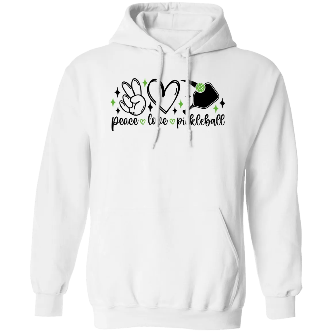 Peace Love Pickleball Pullover Hoodie