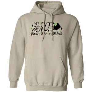 Peace Love Pickleball Pullover Hoodie