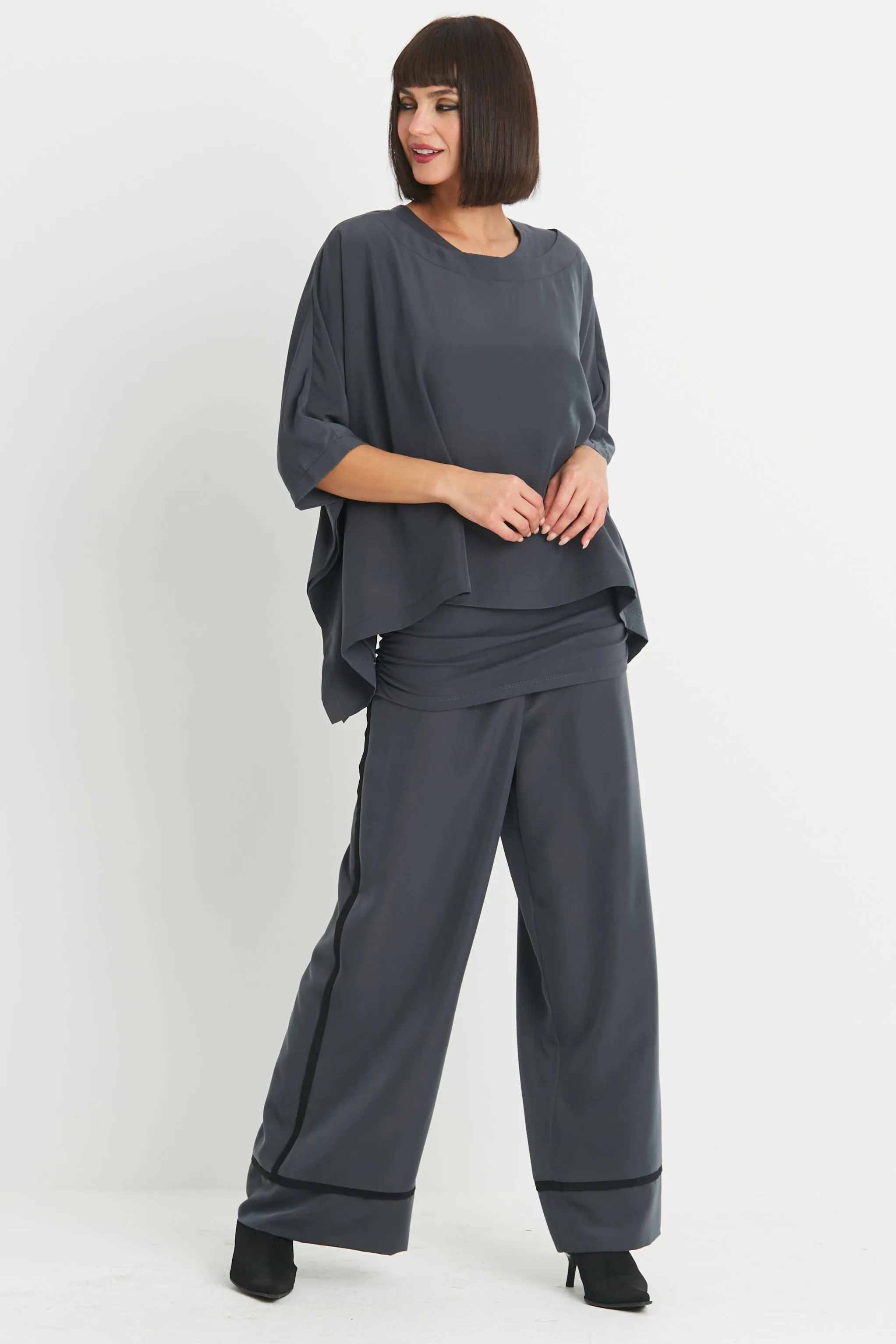 Peachskin Tuxedo Pants