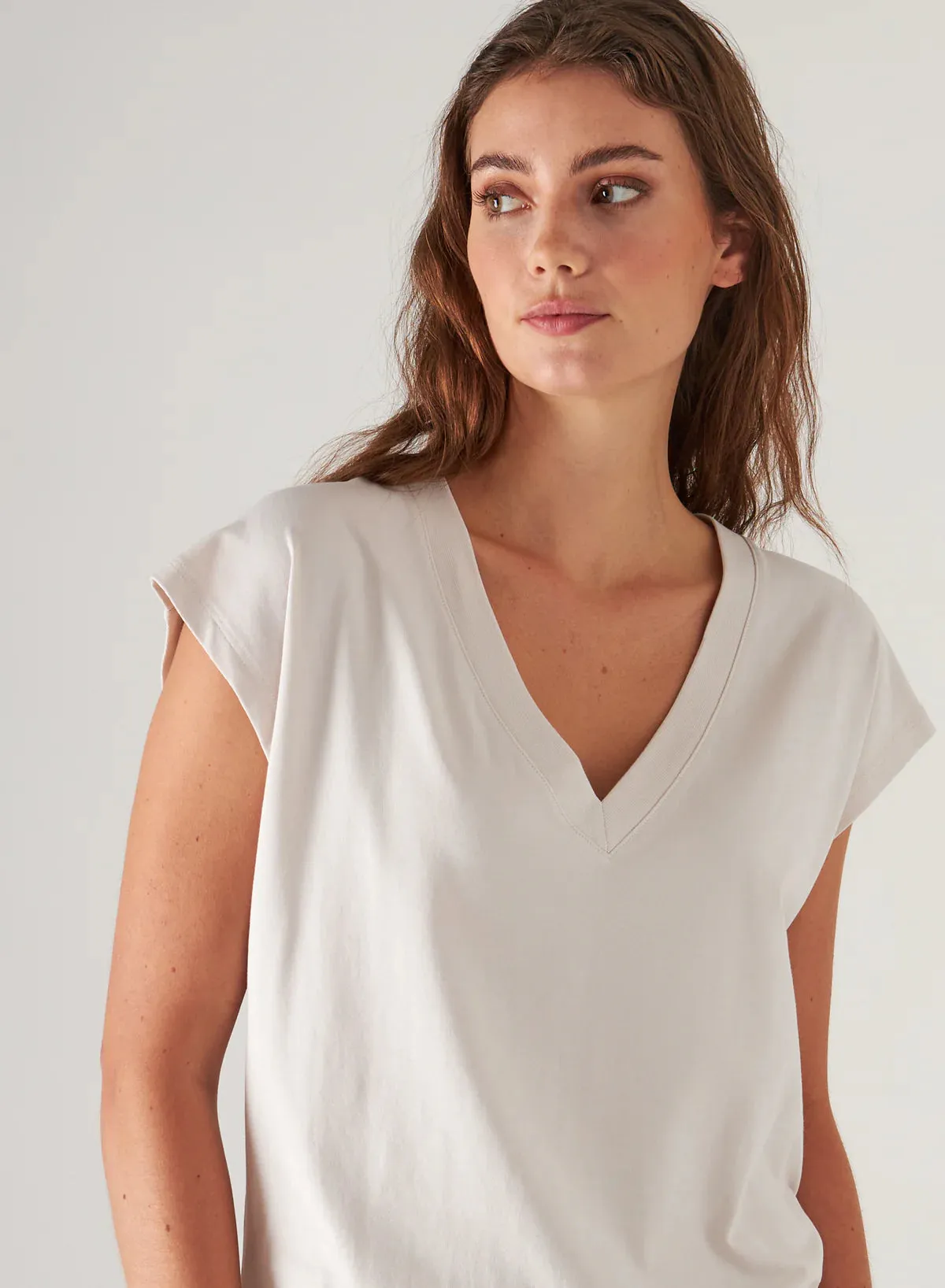 Pima V-Neck Tee