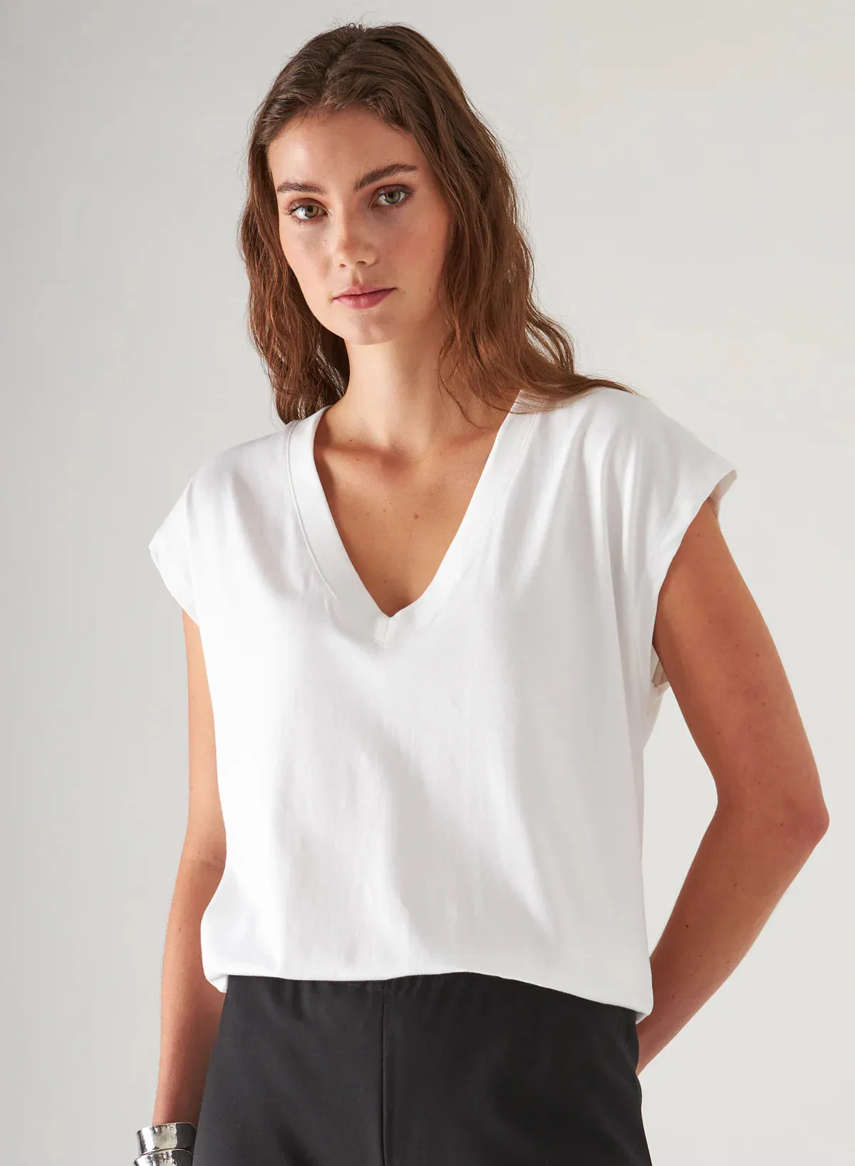 Pima V-Neck Tee