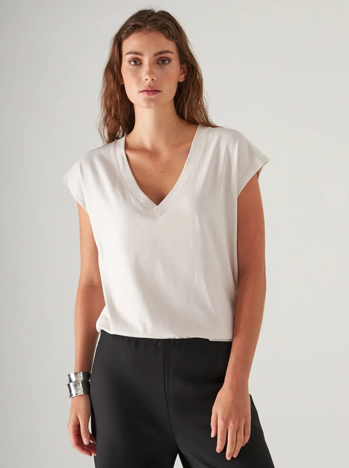 Pima V-Neck Tee