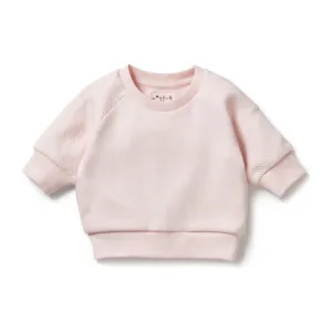 Pink Organic Quilted Sweat