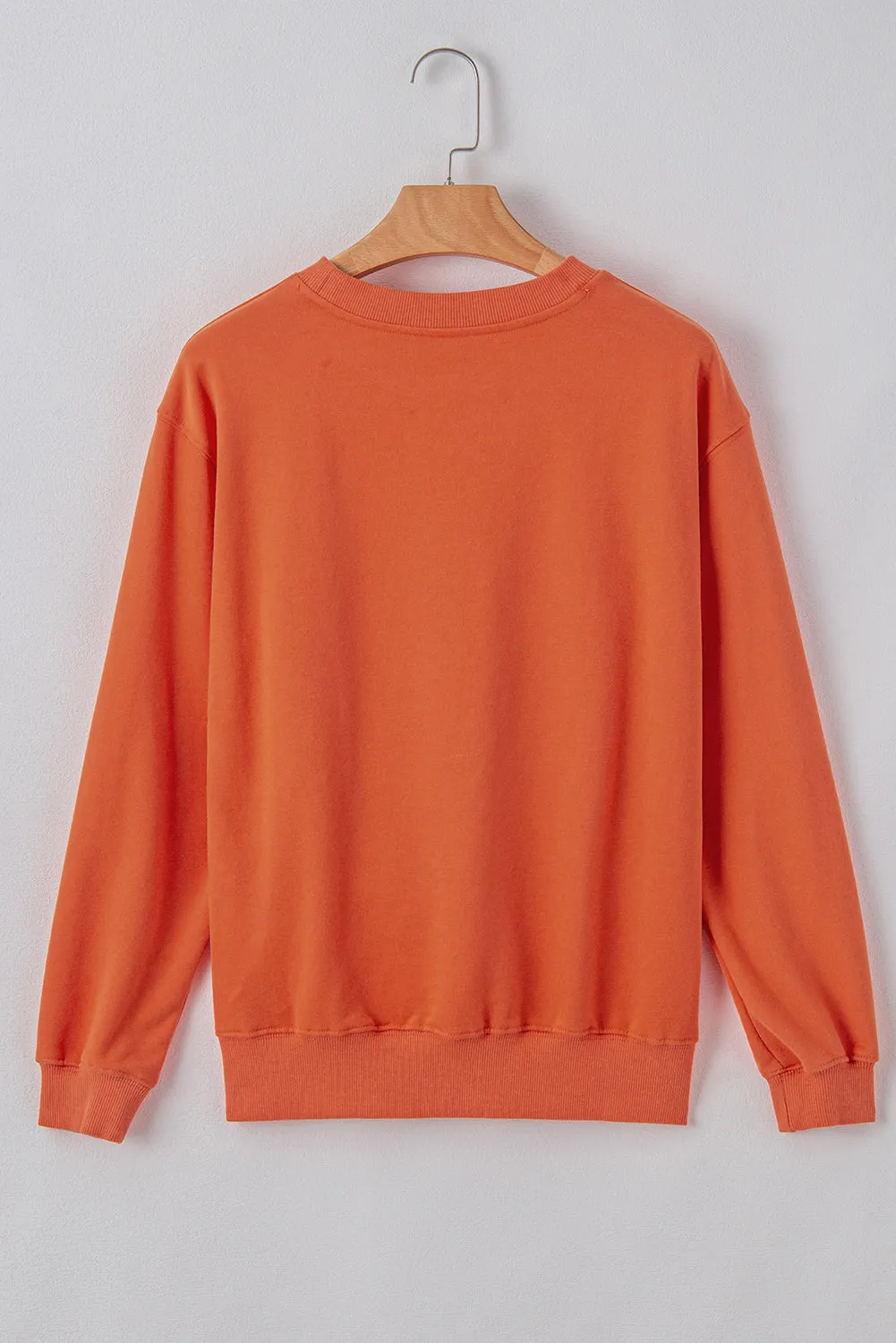 Plain Crewneck Pullover Sweatshirt