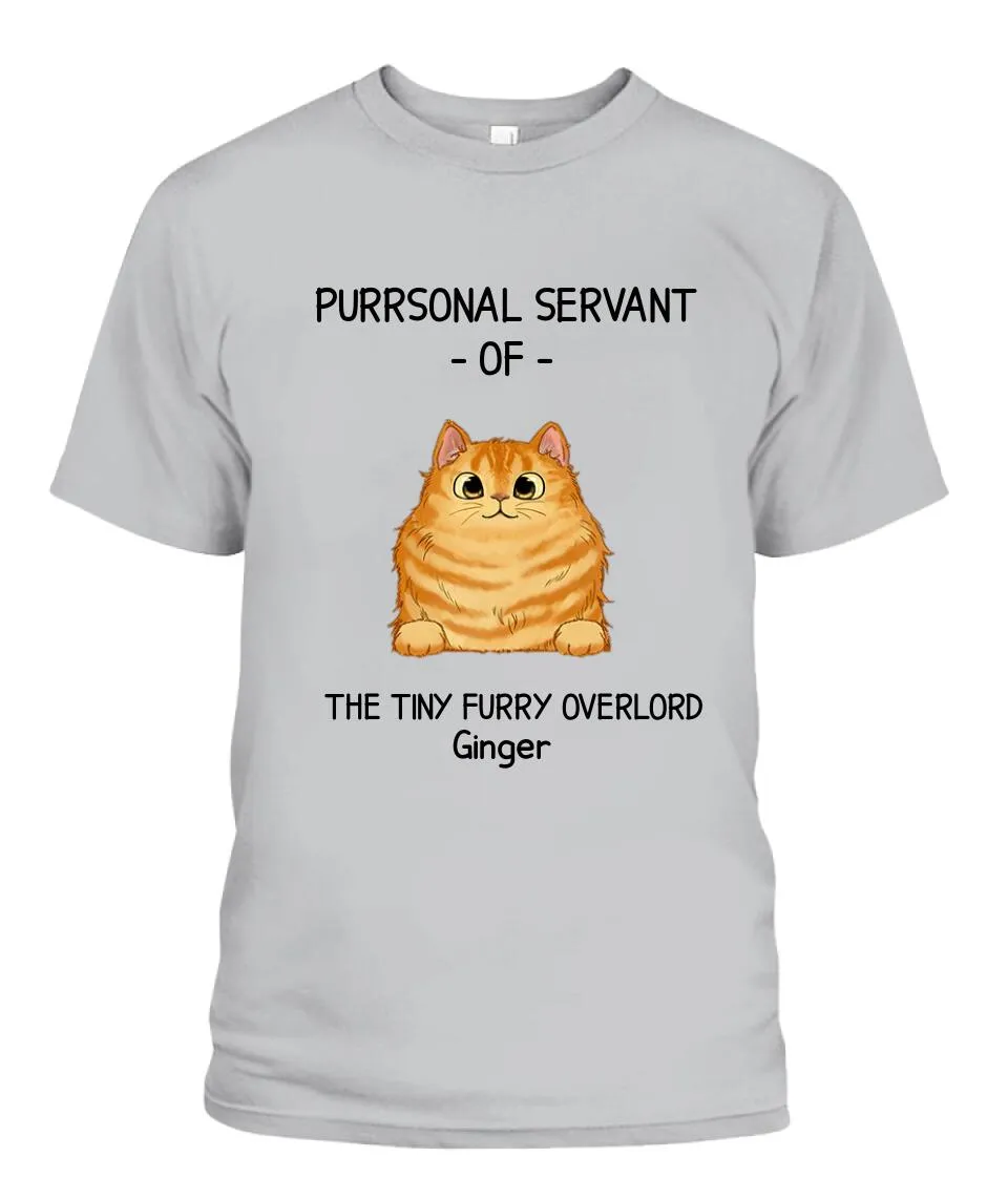 Purrsonal Servant Of Cats Personalized Shirt