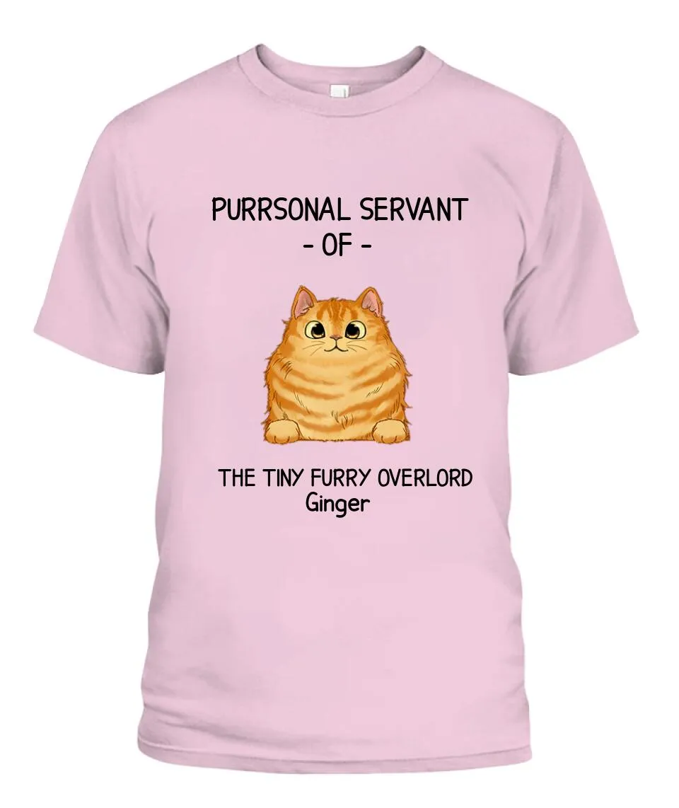 Purrsonal Servant Of Cats Personalized Shirt