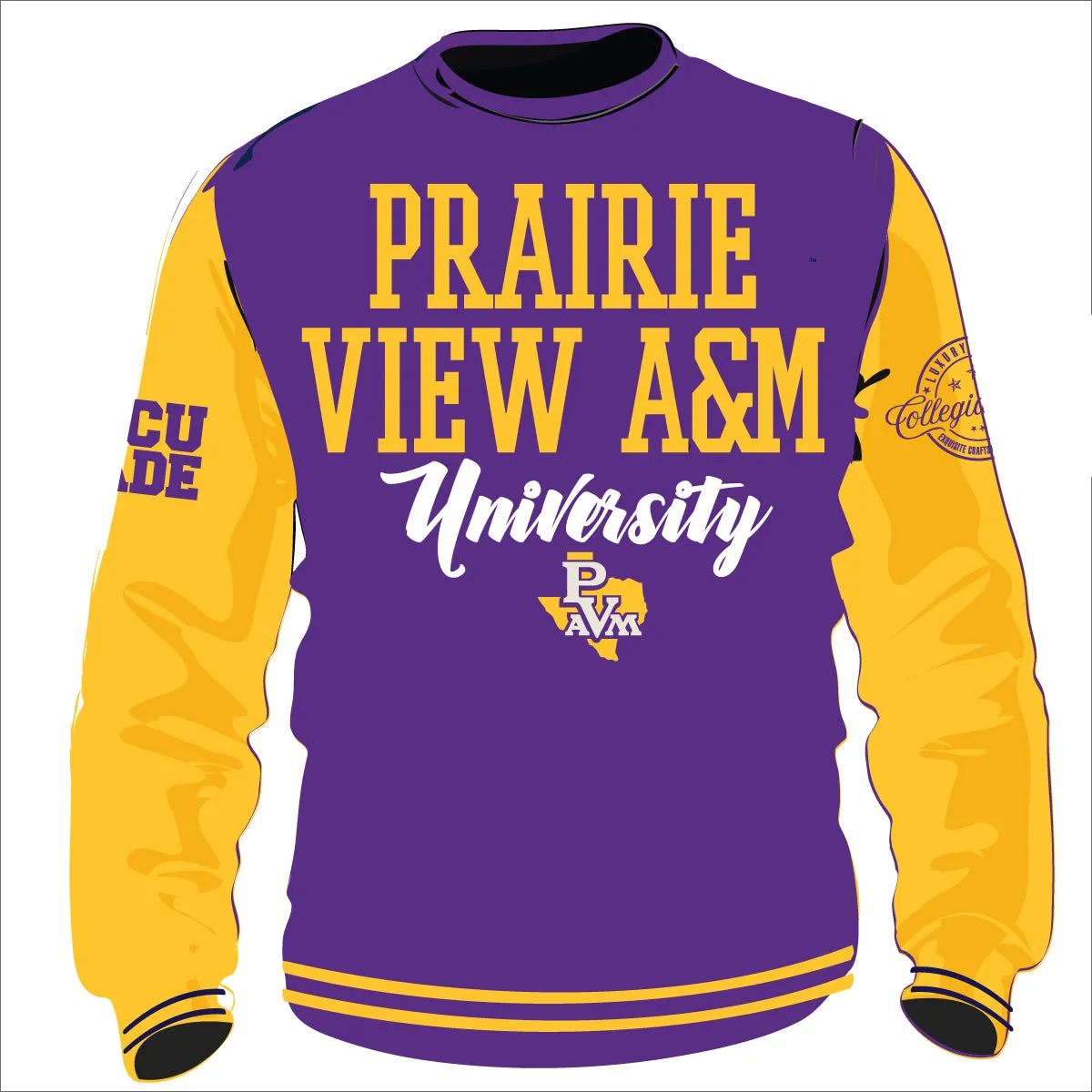 PVAMU  VARSITY SWEATSHIRTS Chenille Embroidery  | Unisex Fit