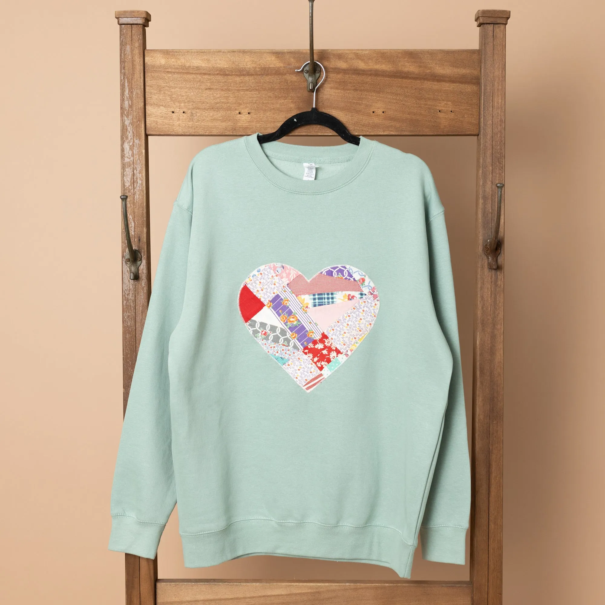 Quilted Heart Sweatshirt