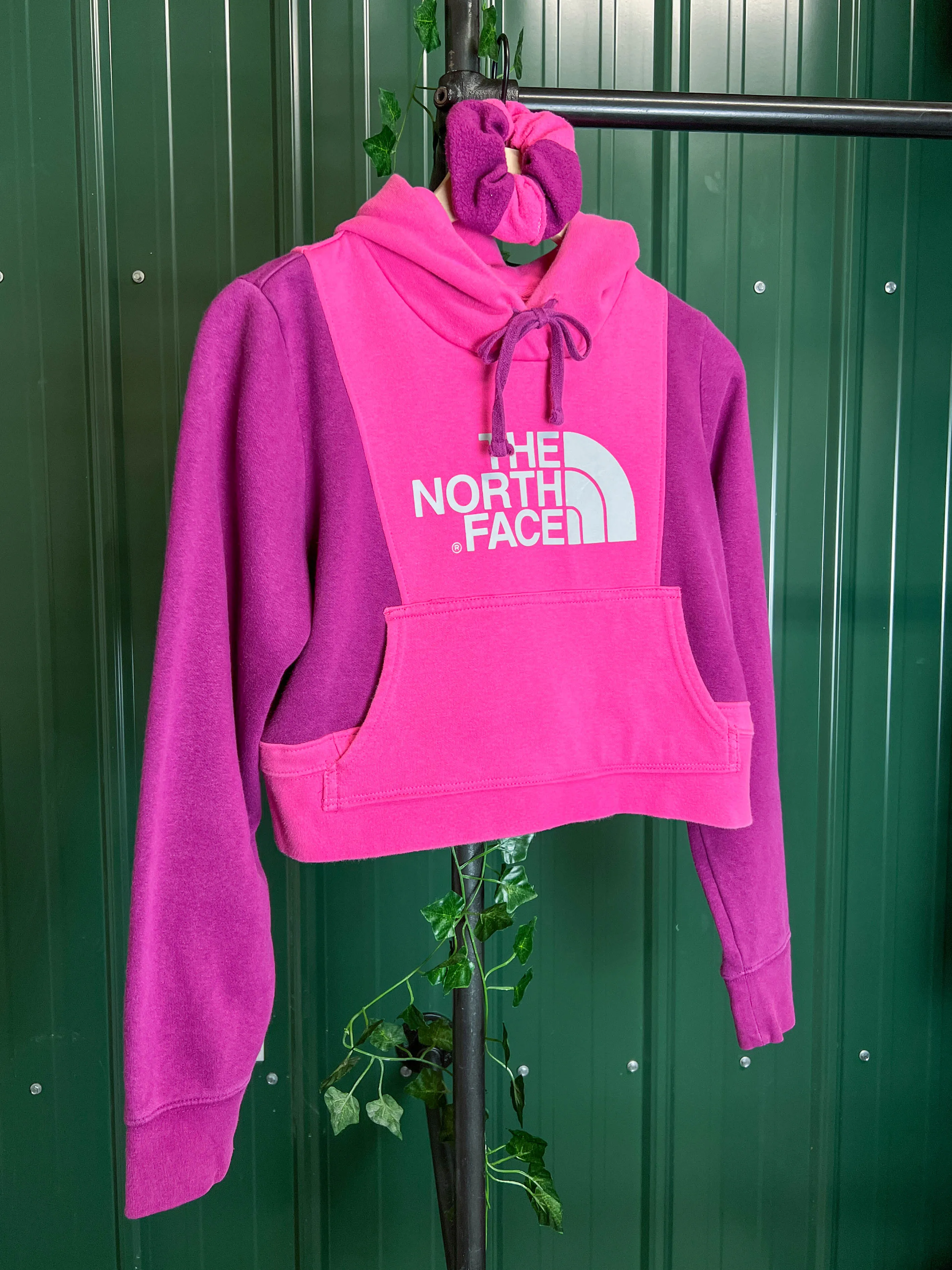"1 of " Dragon Berry North Face Crop Hoodie (M)