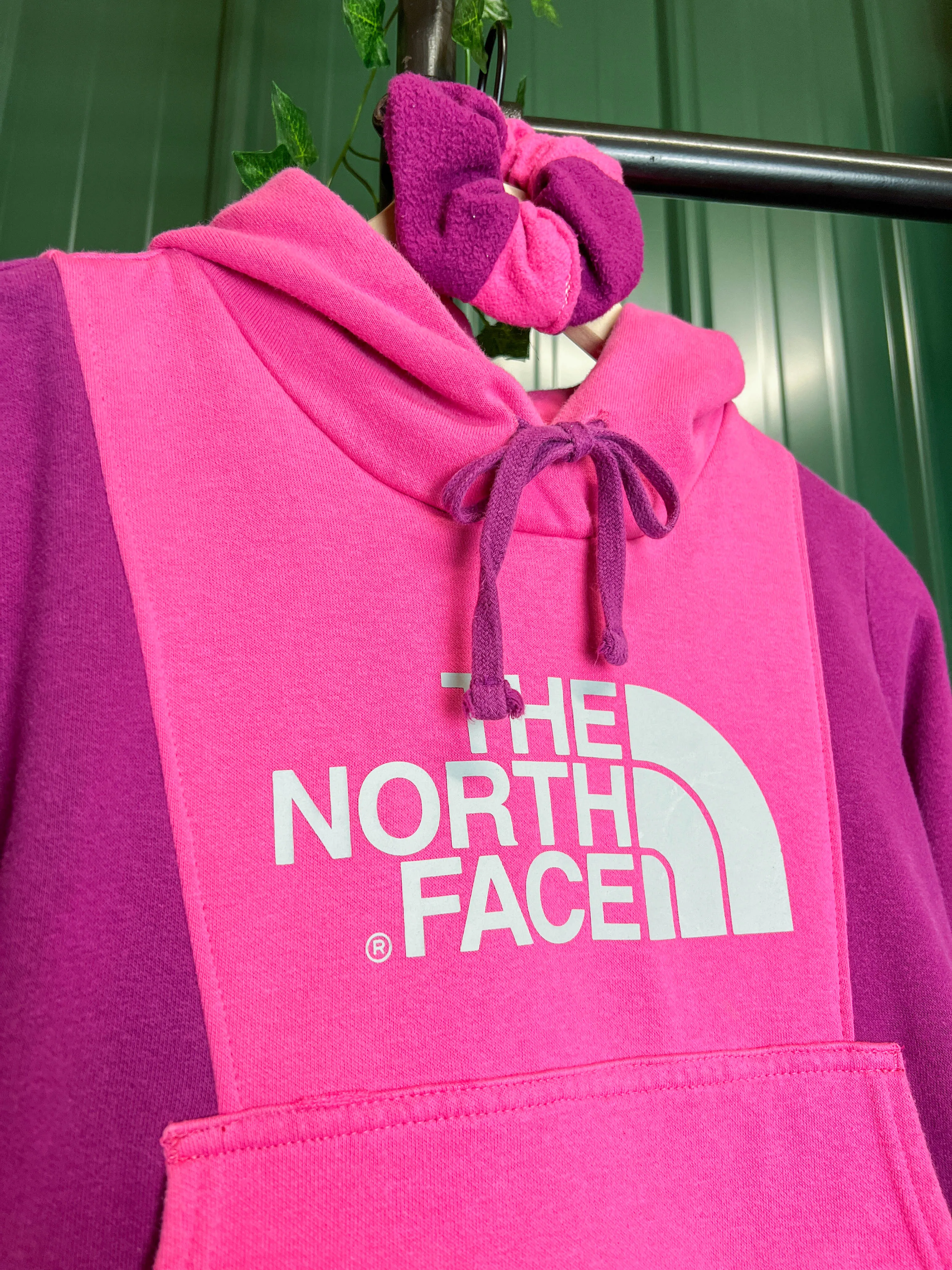"1 of " Dragon Berry North Face Crop Hoodie (M)